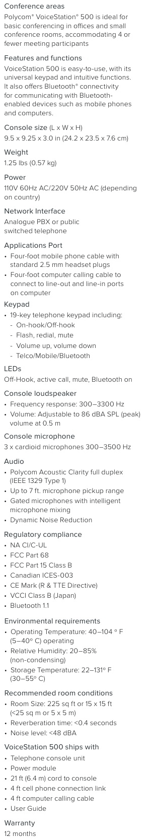 New Product ! Polycom VoiceStation 300 & VoiceStation 500